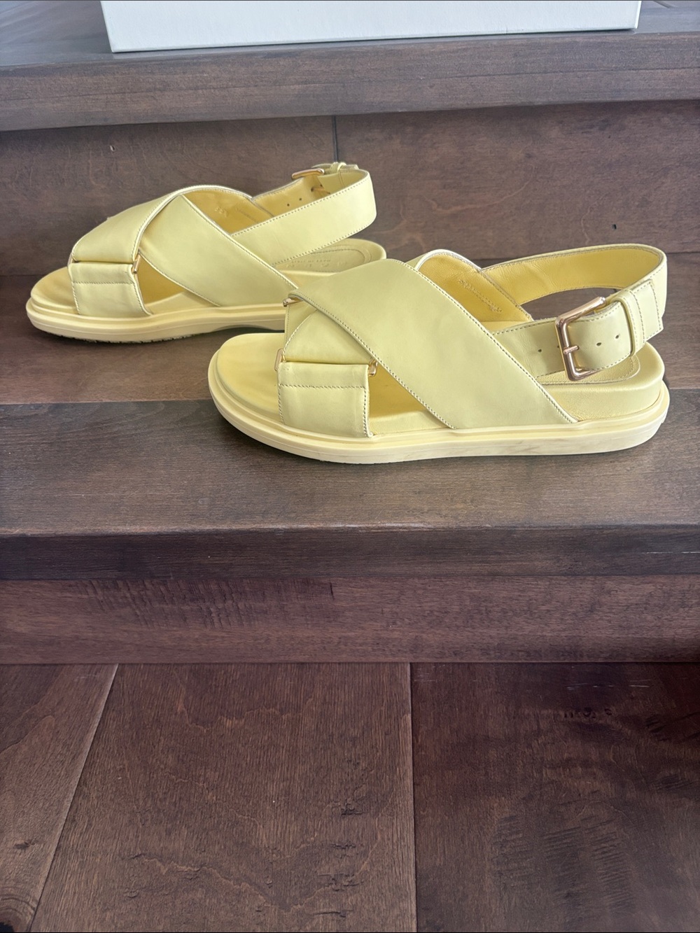Marni Yellow Fussbett Sandals - Picture 4 of 8